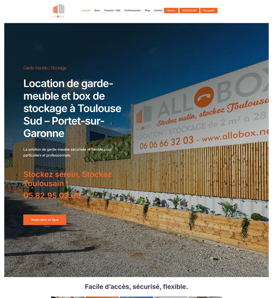 AlloBox — homepage avant refonte