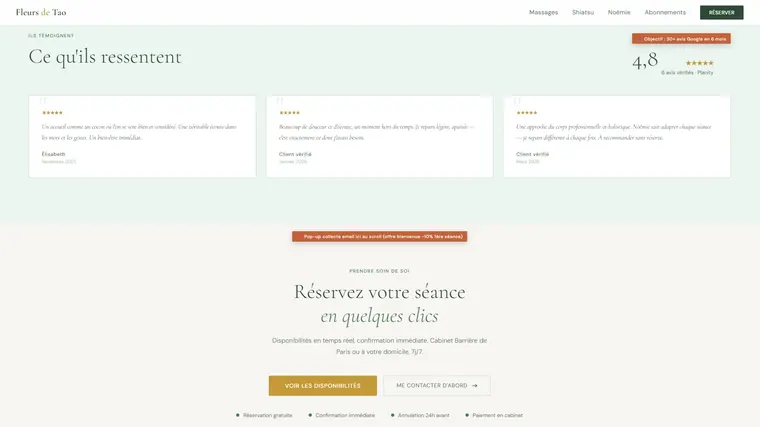 Fleurs de Tao — section d’avis client